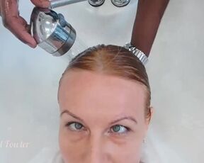 Sensual Washing Hair and Massage in Hair Salon. Touching of Master Bring me Orgasm. Tik Tok