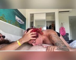 Subslut takes a throat fuck