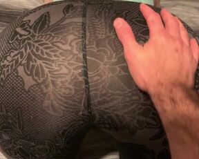 Horny Stepsister with Perfect Ass Lets me Rub her Ass and Pussy in Leggings