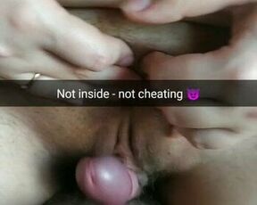 Don't be upset hubby! Not inside - not cheating! -Milky Mari