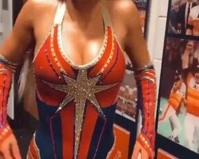 WWE - Lana AKA CJ Perry in Captain Marvel gear, 2020 Royal R