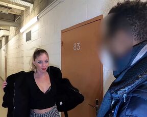 A Rich Frenchwoman cheats on her boyfriend to fuck in a cellar with black people!!