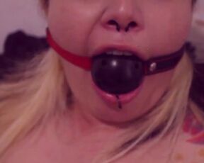 I premiere my gagball and I end up full of cum | Cumshot