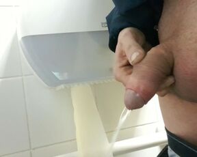 Pissing in public toilet