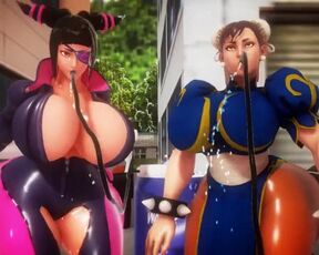 Imbapovi - Juri Han vs Chun-Li - Giantess and Expansion