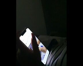 Step mom caught watching porn on her phone get fucked by step son on bed