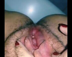 Desi pussy full of cum after fingring