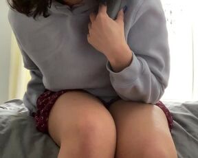 Stepdaughter watches cartoons and plays in her satin panties. Taboo Panty fetish scenes!