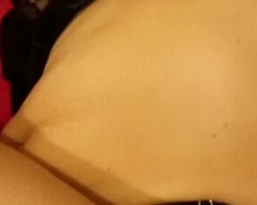 Wife showing off cuckold woman's tattoo and panties