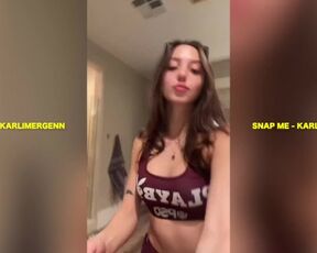 ONLYFANS MODEL KARLI MERGENTHALER DOES TIKTOK DANCE