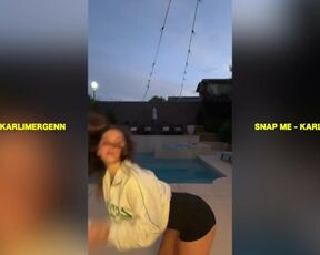 HOT TEEN DOES TIKTOK DANCE - KARLI MERGENTHALER