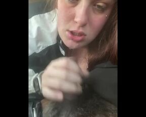 Getting my dick suck in the car