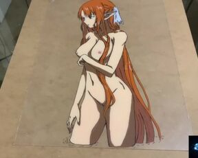 Sexy Nude Asuna glasspainting_NotOnlyPorn_