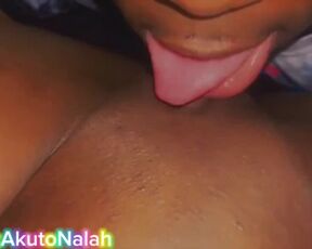 Ebony Pussy eating POV