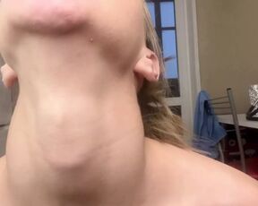 neck fetish strip masturbation show