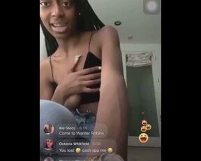 Nicole TV Facebook Live Nip Slip