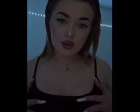 college girl sucking her fingers