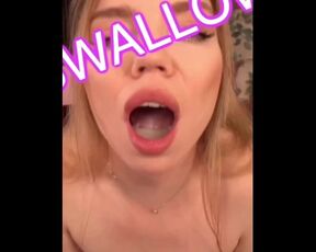 I love swallowing cum